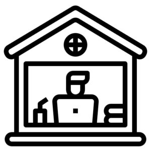 023-working-at-home by . 