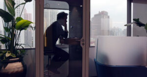 Shanghai-Office-Phone_Booth by M Moser Associates. 