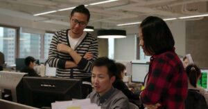 Shanghai-Office-Small_Group_Meet_3 by M Moser Associates. 