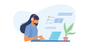 people-using-online-apps-set_1 by . 