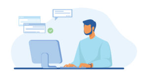 people-using-online-apps-set_2 by . 