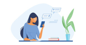 people-using-online-apps-set_3 by . 