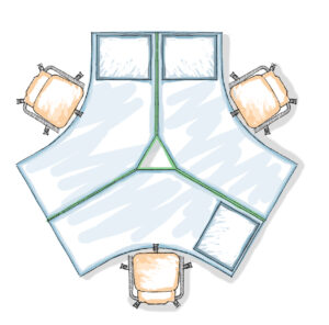 y-shaped-workstation by . 