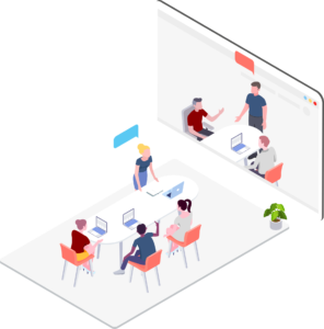 11 Video Meeting Isometric Illustration by . 