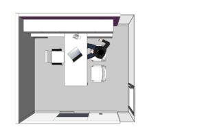 Enclosed_office_Office-6-top-view by . 
